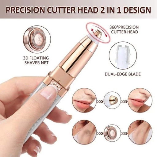 💖⚡ 2-in-1 Women’s Electric Epilator & Painless Shaver – USB Rechargeable Hair Remover 🌸✨