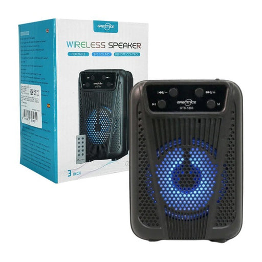 🔊🎶 3-inch Bluetooth Speaker With RGB Lights | Portable Wireless Speaker | GTS-1961 💡✨