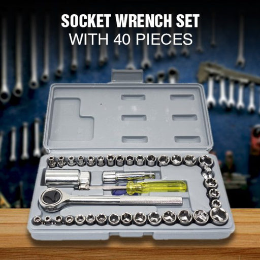 🔧 40pcs Aiwa Socket Wrench Tool Kit & Screwdriver And Socket Set 🛠️