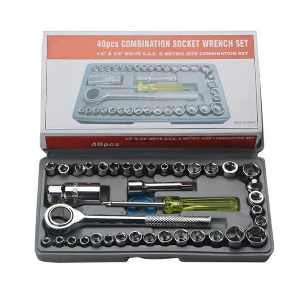 🔧 40pcs Aiwa Socket Wrench Tool Kit & Screwdriver And Socket Set 🛠️