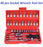 🔧🧰 46-Piece Professional Socket Wrench Tool Set | Heavy-Duty Portable Kit 🚗🏍️🏠