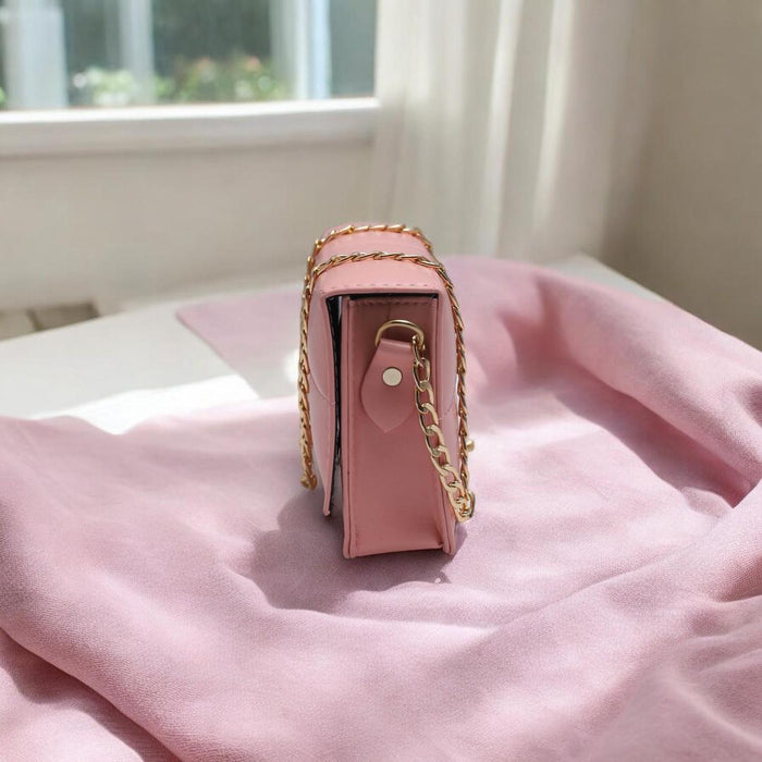 🎀 Girl's Crossbody Bag – Cute, Compact & Multipurpose | Pink