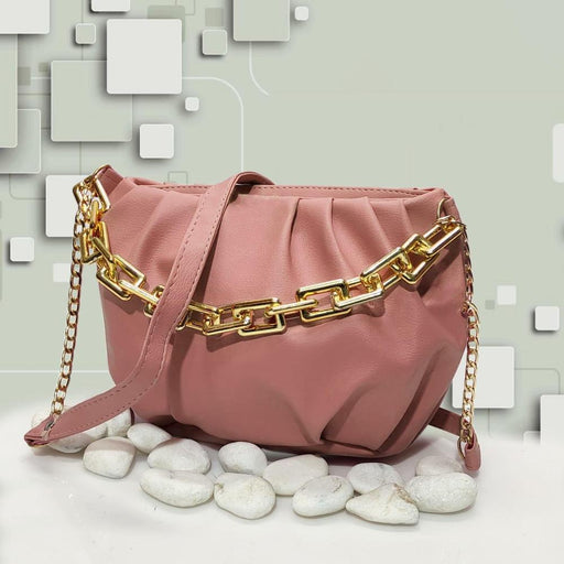👜 Women's Plain Saddle Crossbody Bag – Elegant & Everyday Essential | Chikoo