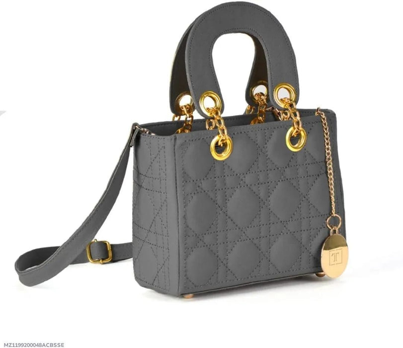 🎀 Girl's Embroidered Crossbody Bag – Elegant & Multipurpose | Grey