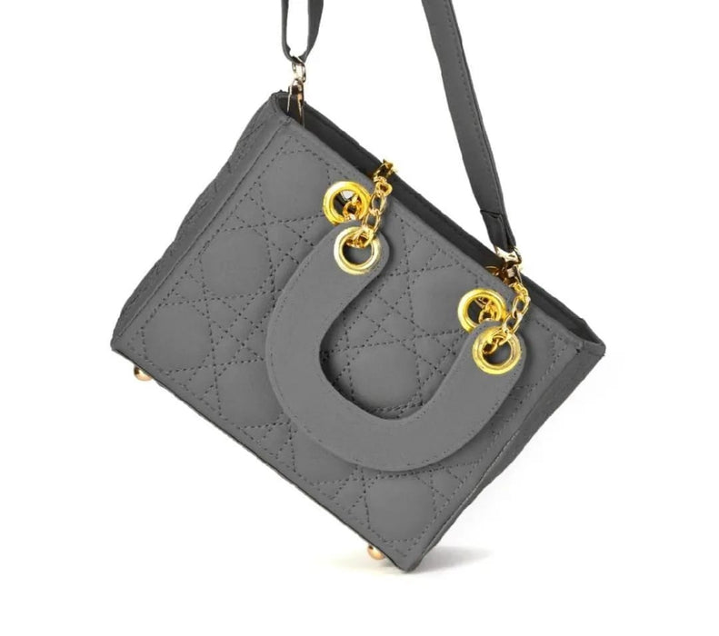 🎀 Girl's Embroidered Crossbody Bag – Elegant & Multipurpose | Grey