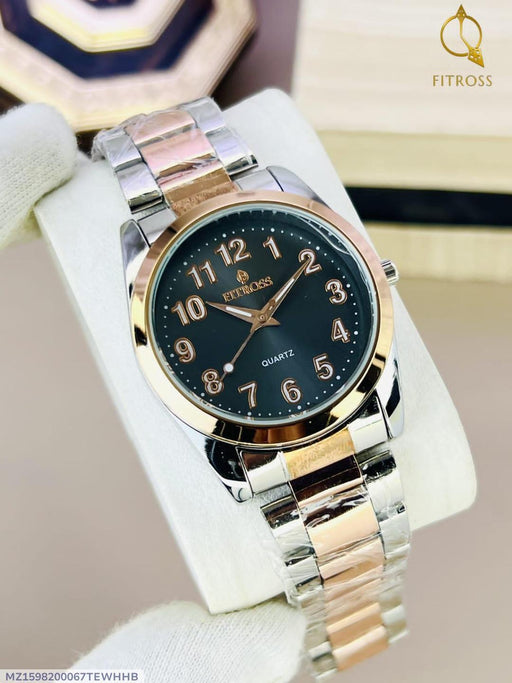 ⌚ Men's Water Resistant Golden Chain Strap Quartz Watch ✨