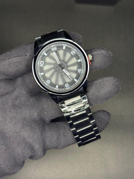 ⌚ Stainless Steel Spinning Watch With Box 🎁✨