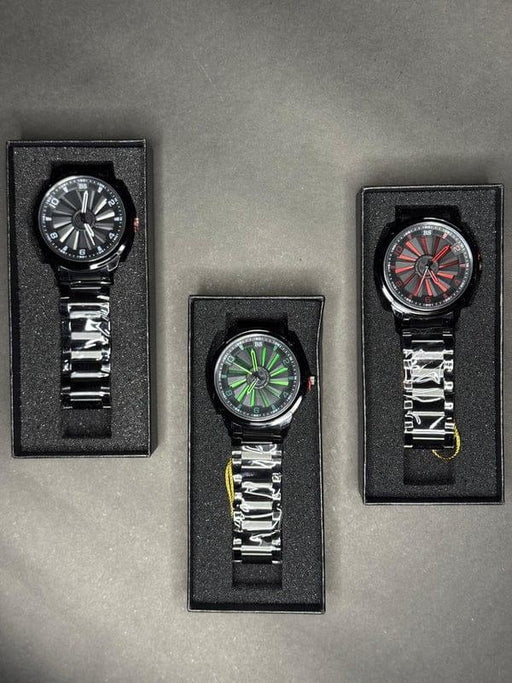 ⌚ Stainless Steel Spinning Watch With Box 🎁✨