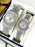 ⌚ Stainless Steel Diamond Stone Couple Watches – Set of 2 💑💎✨