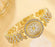 ⌚ Women’s Fancy Bracelet Analog Watch – Golden ✨💛