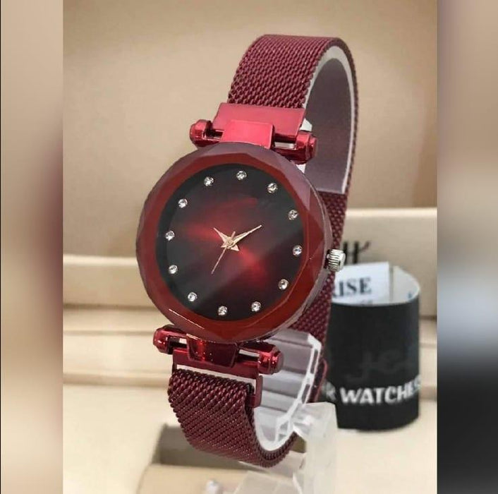 ⌚ Stunning Women’s Rose Gold Quartz Watch – Round Plain Strap ✨🌹💎