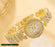 ⌚ Women’s Fancy Bracelet Analog Watch – Golden ✨💛