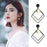 🌟 Stylish Square Design Earrings for Women – Black (2 Pcs) 🖤✨
