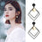 🌟 Stylish Square Design Earrings for Women – Black (2 Pcs) 🖤✨
