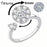 💍 Elegant Spinning Ring – Crystal Charm, Adjustable ✨💎