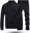 🖤 Men's Fleece Track Suit – 2 Pcs | Plain Collar Design ✨👟