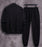 🖤 Men's Fleece Zipper Track Suit – 2 Pcs | Black | Stylish & Comfortable 👟✨