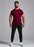 👕👖 2 Pcs Men's Polyester Printed Track Suit – Maroon | Summer Collection ☀️