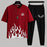 👕👖 2 Pcs Men's Micro Plain Track Suit – Maroon | Casual & Sportswear