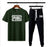 👕👖 Men's Graphic Sublimation Cotton Track Suit – Black & Yellow ✨