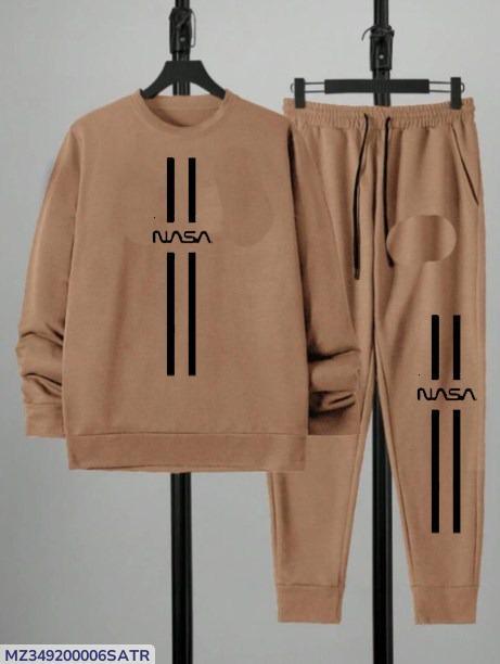 👕👖 2 Pcs Unisex Dri Fit Printed Sweatshirt Track Suit – NASA Design 🚀✨