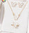 🦋 Butterfly Jewelry Set ✨ – Pack of 4 (Necklace, Earrings, Ring & Pendant) 💖