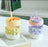 🥤 Cute Glass Straw Cup for Girls – 350ml Portable Insulated Cup with Straw, Lid & Chain Handle