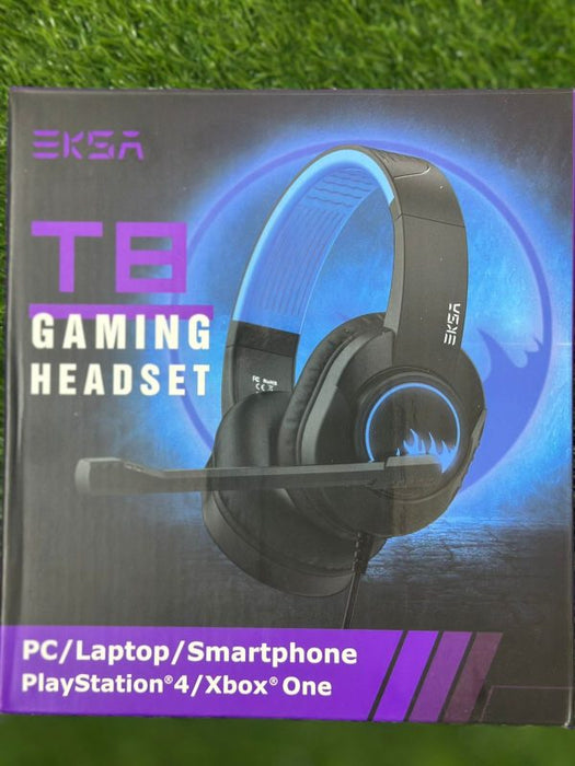 🎧 Eksa T8 Stereo Gaming Headset 🎮 – High-Quality Gaming Headphones (Random Color) ✨