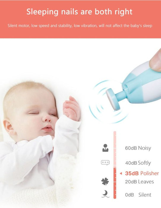 ✨ Electric Nail Clipper 💅 – Baby Nail Trimmer & Clipper Set (Random Color) 👶