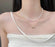 💖✨ Elegant Double Layer Heart Pearl Pendant Necklace | Women’s Party Jewelry 🎀🌸