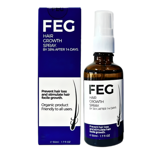 🧴🌿 FEG Plus Hair & Beard Growth Serum Spray – 50ml | Anti Hair Loss & Regrowth Treatment ✨💇‍♂️