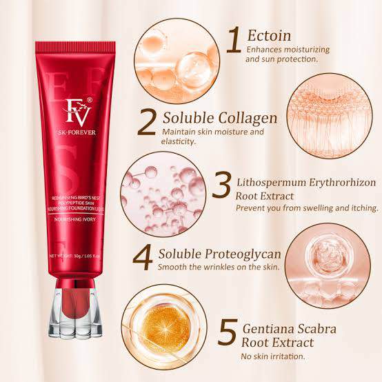 💄✨ FV Foundation – Oil Absorb Liquid Foundation | Best Tube Foundation 30ml 🌸