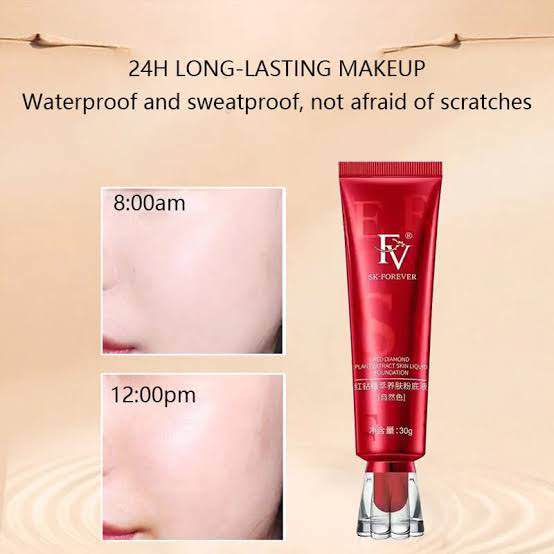💄✨ FV Foundation – Oil Absorb Liquid Foundation | Best Tube Foundation 30ml 🌸