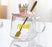👑 Golden Crown Sugar Pot with Lid & Spoon – Elegant Storage Jar for Sugar, Tea, Coffee & Spices