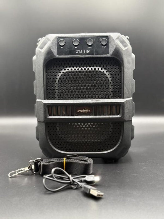 🔊🎵 GTS-1191 Wireless Portable Bluetooth Speaker | 10W With 6.5″ Subwoofer 🔋🎶