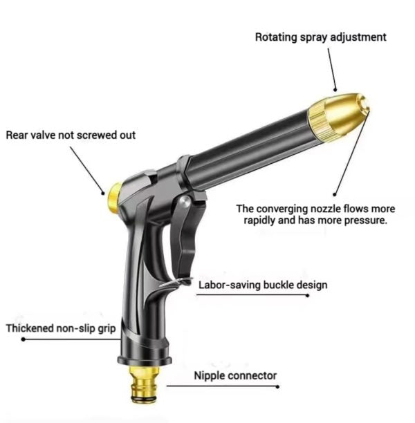 🔫 High-pressure Hose Nozzle Gun Set 🚿✨