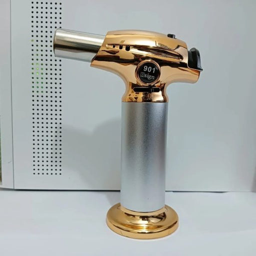 🔥💨 High-Quality Torch Lighter | Windproof Jet Flame | Refillable Gas BBQ & Culinary Lighter 🍖🍷