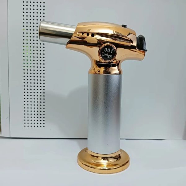 🔥💨 High-Quality Torch Lighter | Windproof Jet Flame | Refillable Gas BBQ & Culinary Lighter 🍖🍷
