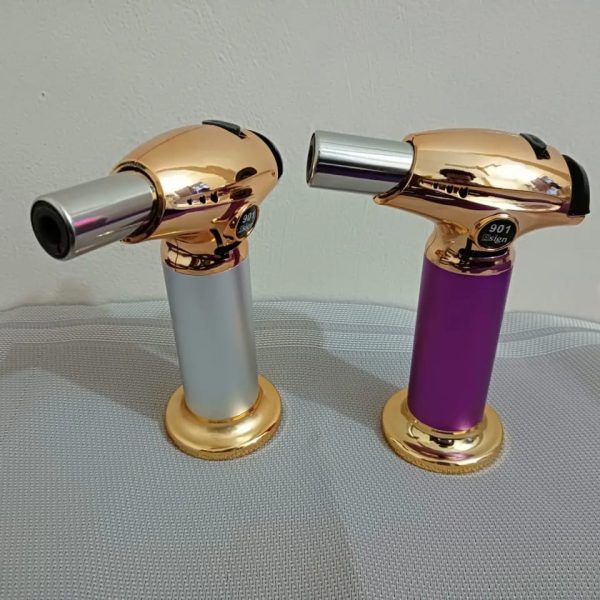 🔥💨 High-Quality Torch Lighter | Windproof Jet Flame | Refillable Gas BBQ & Culinary Lighter 🍖🍷