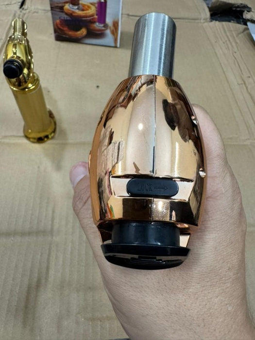🔥💨 High-Quality Torch Lighter | Windproof Jet Flame | Refillable Gas BBQ & Culinary Lighter 🍖🍷