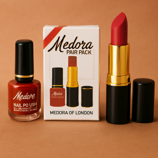 💄💅 Medora 2-in-1 Lipstick & Nail Polish Combo – Premium Beauty Deal ✨🌸
