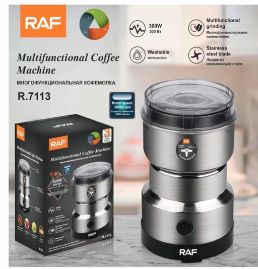 ☕✨ RAF Multi-Purpose Electric Coffee Grinder | Automatic Coffee & Spice Bean Grinder 🔌🌿