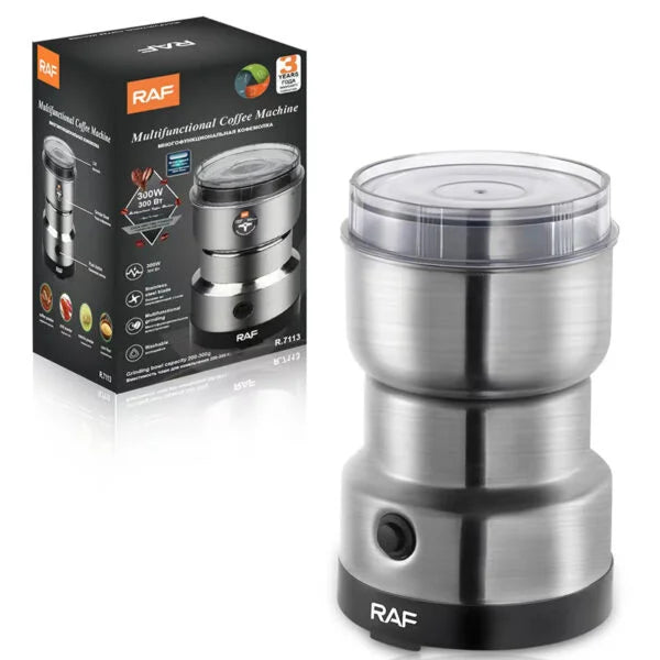 ☕✨ RAF Multi-Purpose Electric Coffee Grinder | Automatic Coffee & Spice Bean Grinder 🔌🌿