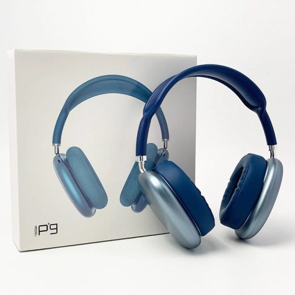 🎧 P9 Wireless Bluetooth Headphones 🎶 – Adjustable Over-Ear Stereo Headset ✨ (Random Color)
