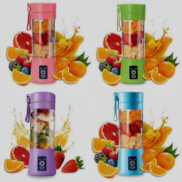 🥤🍓 Portable Mini 6 Blade Juicer Blender | Outdoor Juicing Cup (380ml) 🔋✨