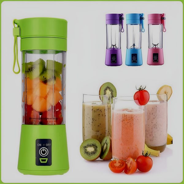 🥤🍓 Portable Mini 6 Blade Juicer Blender | Outdoor Juicing Cup (380ml) 🔋✨
