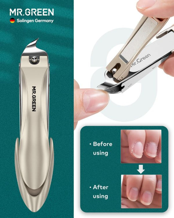 💅 Premium Manicure & Pedicure Kit – 10 Pcs Stainless Steel Nail Clippers Set With Grooming Tools ✨