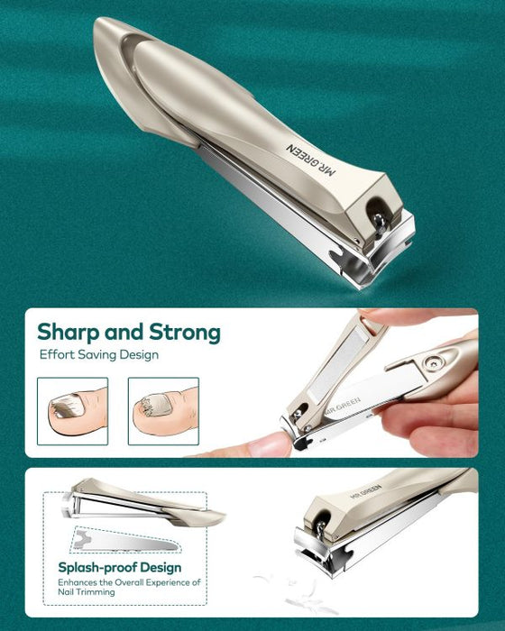 💅 Premium Manicure & Pedicure Kit – 10 Pcs Stainless Steel Nail Clippers Set With Grooming Tools ✨