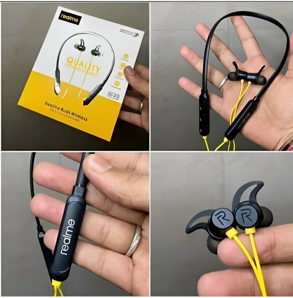 🎧 Realme Wireless Stereo Neckband Headset 🔊 – Bluetooth 5.0 Earphones With Deep Bass & Long Battery ⚡