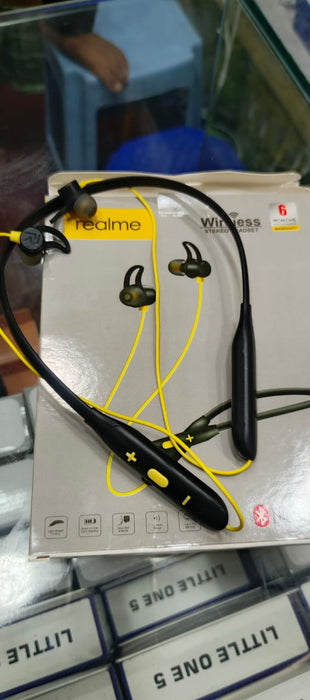 🎧 Realme Wireless Stereo Neckband Headset 🔊 – Bluetooth 5.0 Earphones With Deep Bass & Long Battery ⚡